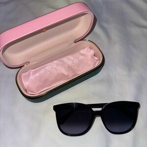 Kate Spade Black Sunglasses with Case